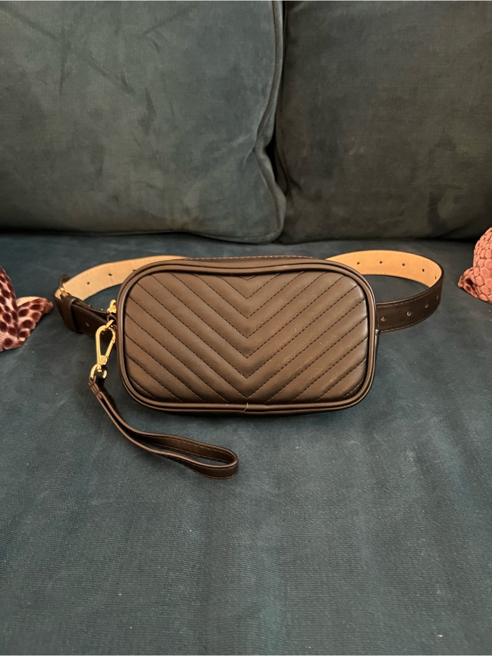 Steve Madden Black Waist Bag Fanny Pack